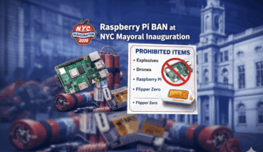 Raspberry Pi Ban at Zoran Mamdani NYC Mayoral Inauguration
