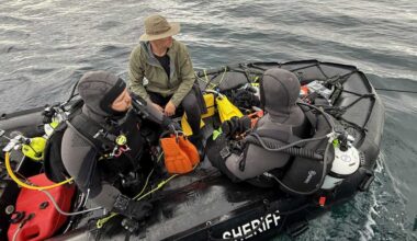 Sheriff’s dive team searches for swimmer missing after reported shark attack at Lovers Point