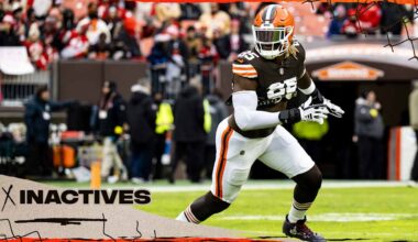 Browns announce inactives for Week 15 vs. the Bears - Cleveland Browns