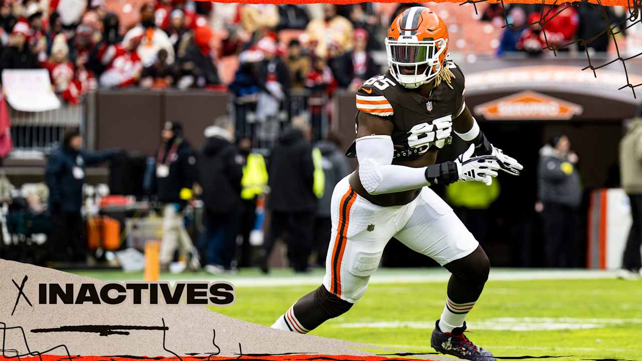 Browns announce inactives for Week 15 vs. the Bears - Cleveland Browns