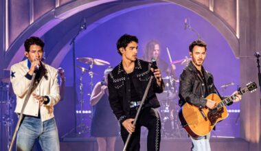 Band performing on stage