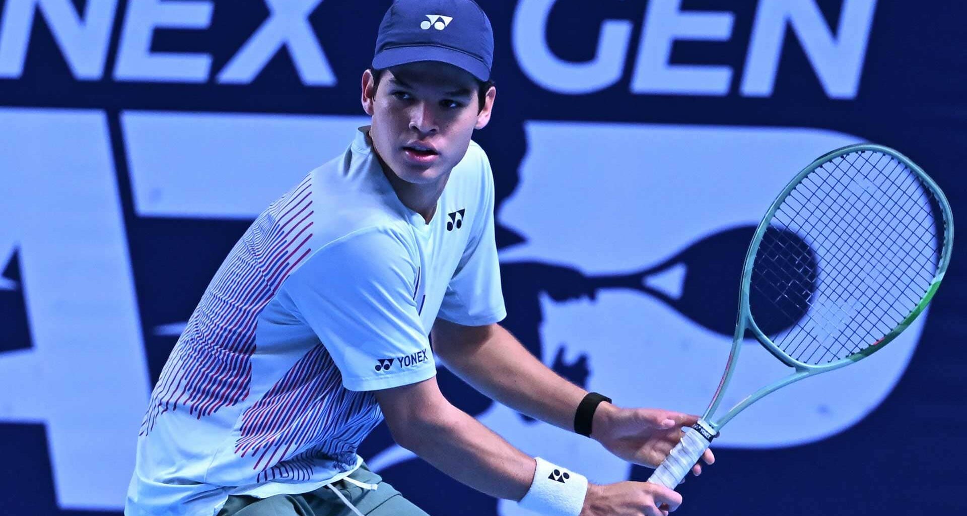 Juan Carlos Prado Angelo hit with Carlos Alcaraz and Jannik Sinner last year.