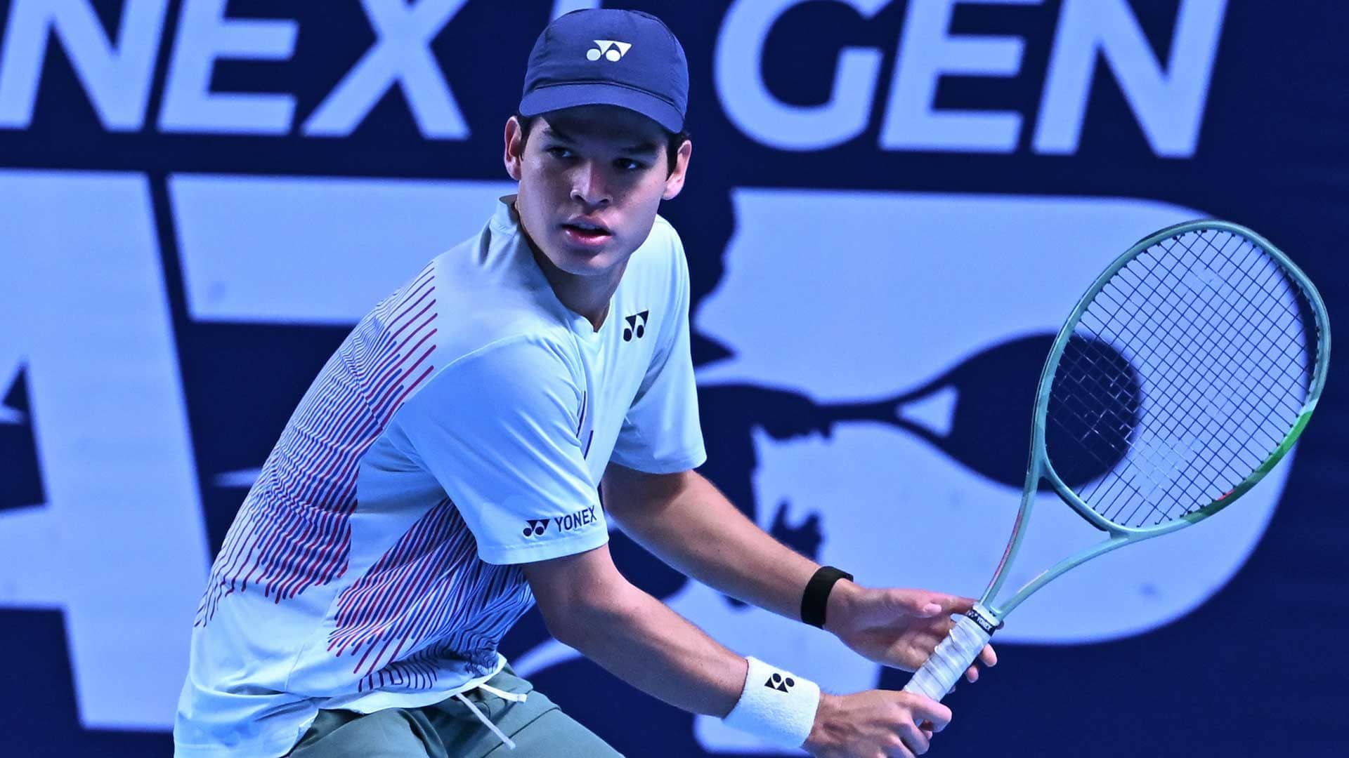 Juan Carlos Prado Angelo hit with Carlos Alcaraz and Jannik Sinner last year.