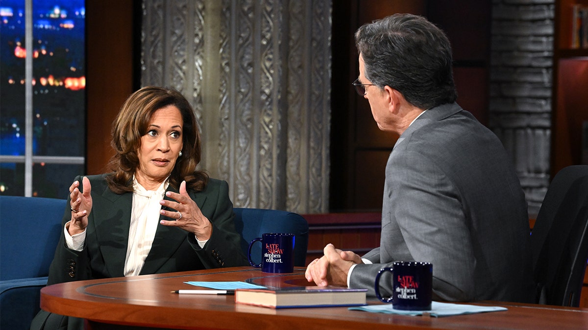 Kamala Harris on The Late Show