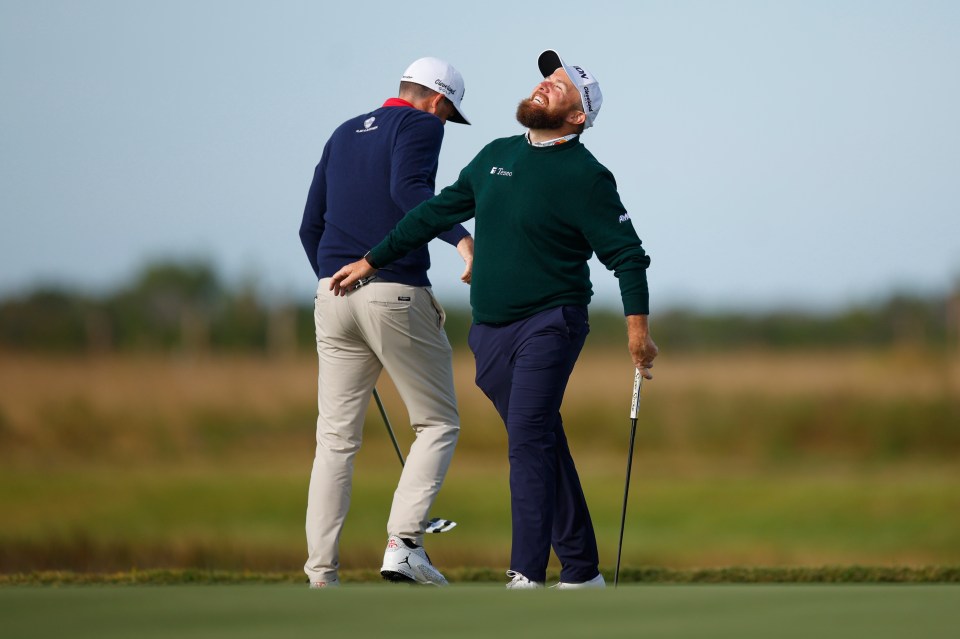 Lowry holed the winning putt for Team Europe two months ago - but was dominated by Bradley on Friday