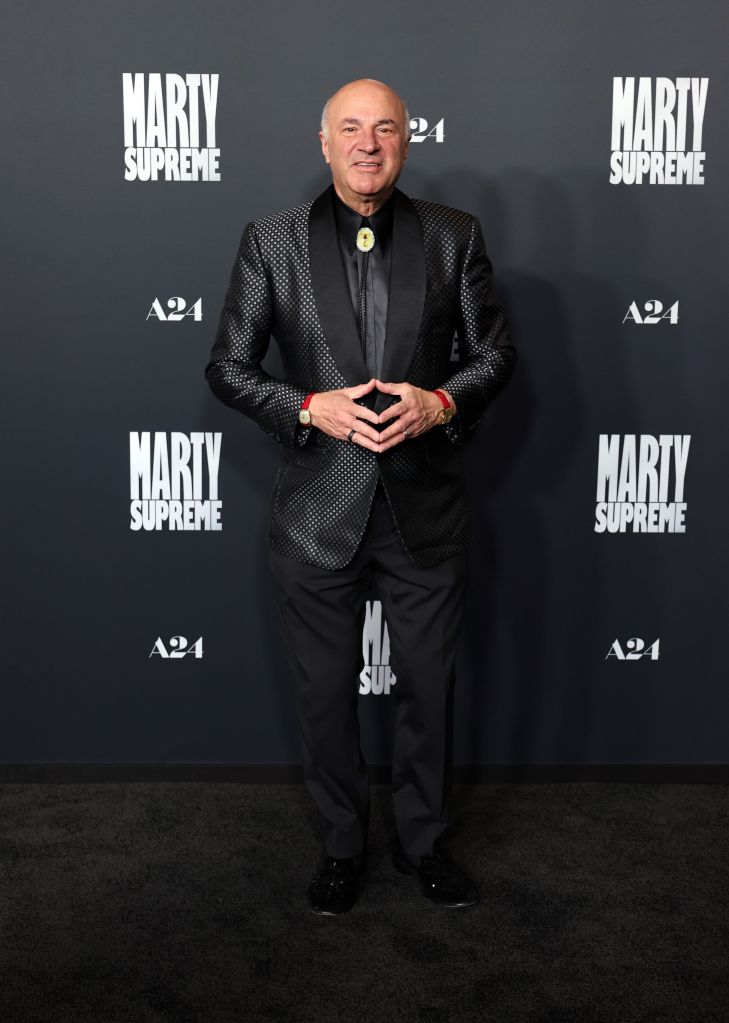Kevin O'Leary attends the "Marty Supreme" premiere