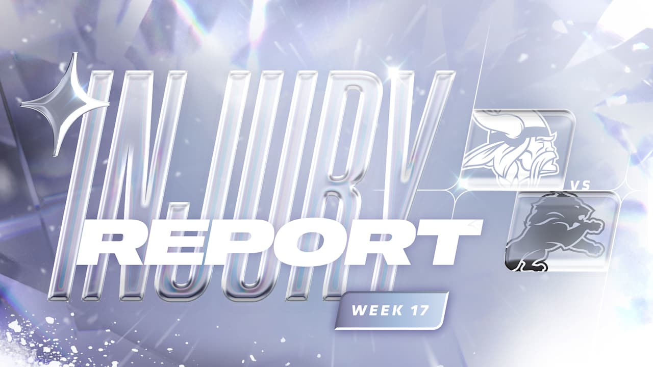 Initial Vikings vs. Lions Injury Report for Week 17