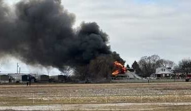 Barn fire on Old Philadelphia Pike in Leacock Township