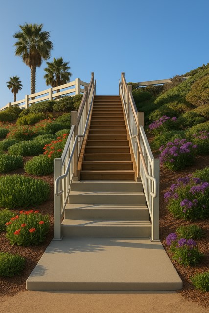 A rendering of what could be built at Camino de la Costa, to replace a crumbling stairway there. (Provided by Tim McConnell)