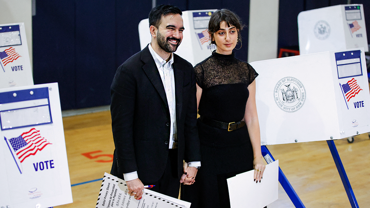 Zohran Mamdani voting