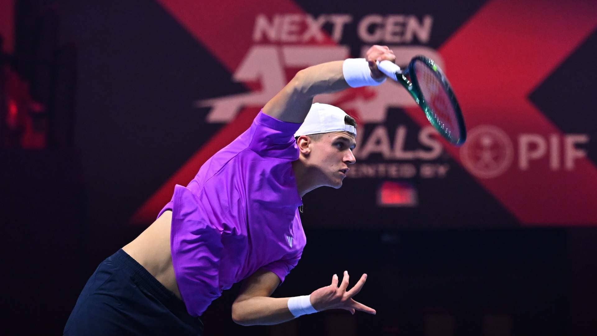 Jakub Mensik finished first in the PIF ATP Live Race To Jeddah in 2025.