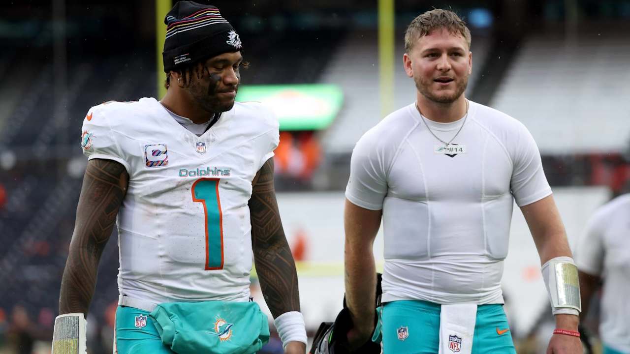 Dolphins rookie Quinn Ewers takes over starting QB role with Tua Tagovailoa's future uncertain in Miami