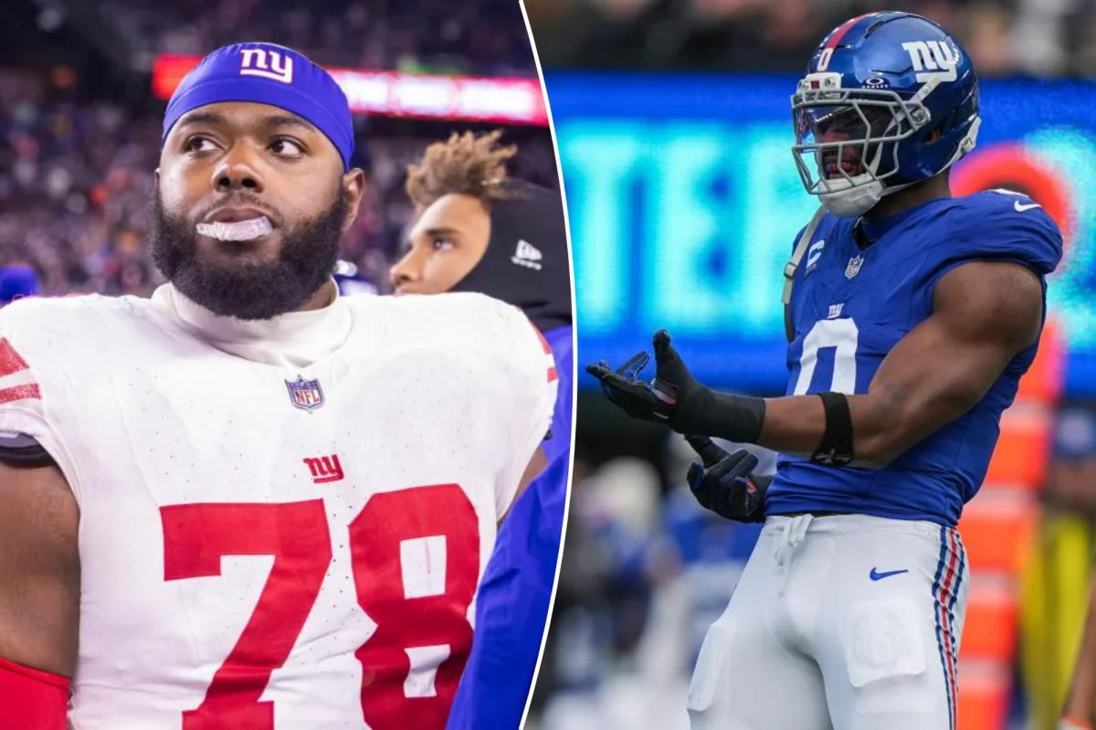 Andrew Thomas, Brian Burns banged up during Giants' loss