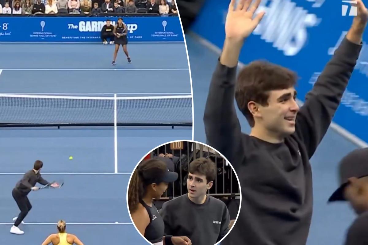 Aryna Sabalenka, Naomi Osaka have fan sub in for them during MSG match