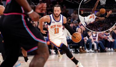 Jalen Brunson scores season-high 47 points as Knicks top Heat