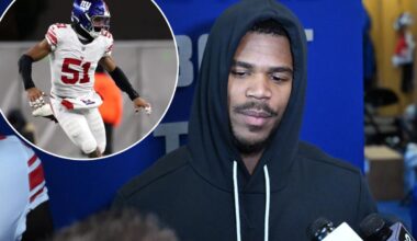 Giants, Abdul Carter know they have to fix rookie's mounting mess