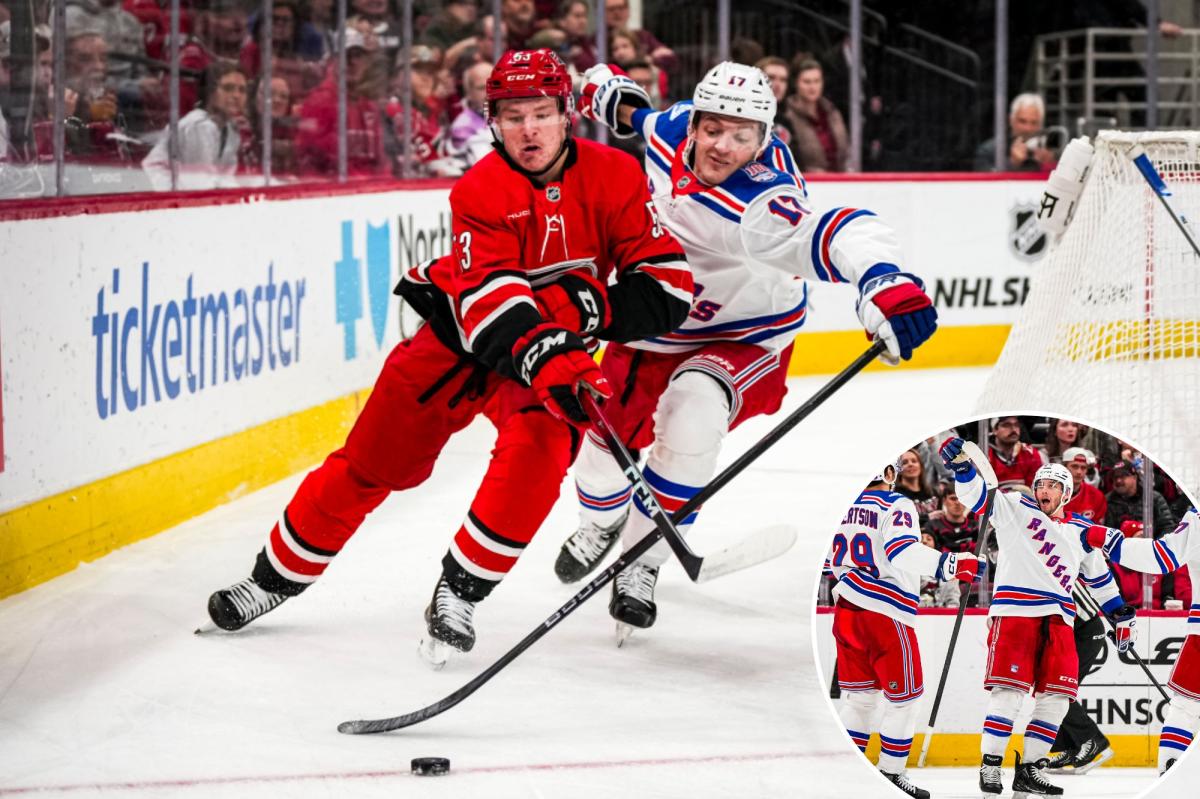 Rangers can't hold on versus Hurricanes as they hit disappointing halfway point