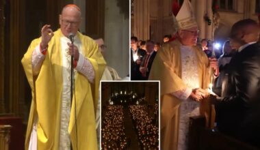 Cardinal Dolan holds final Midnight Mass at St. Patrick's Cathedral ahead of retirement
