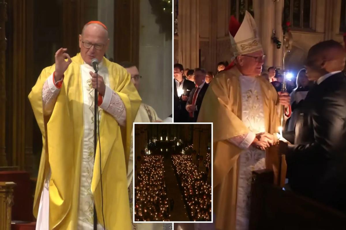 Cardinal Dolan holds final Midnight Mass at St. Patrick's Cathedral ahead of retirement