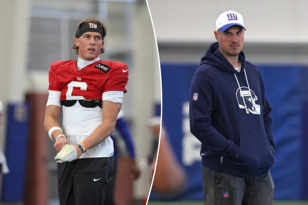 Giants downplay Jaxson Dart's like of critical Mike Kafka post