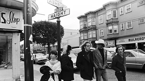 Getty Images The San Francisco suburb of Haight-Ashbury became the global epicentre of "flower power", and the Grateful Dead were its house band (Credit: Getty Images)