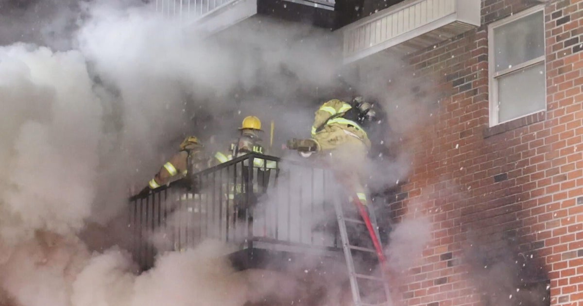 Large fire damages apartment building in Lehigh County, Pennsylvania