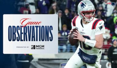 8 Takeaways From the Patriots Victory Over the Ravens on Sunday Night Football in Week 16
