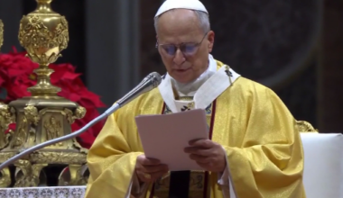 Parishioners at Holy Name Cathedral react to Pope Leo XIV's first Christmas Eve mass