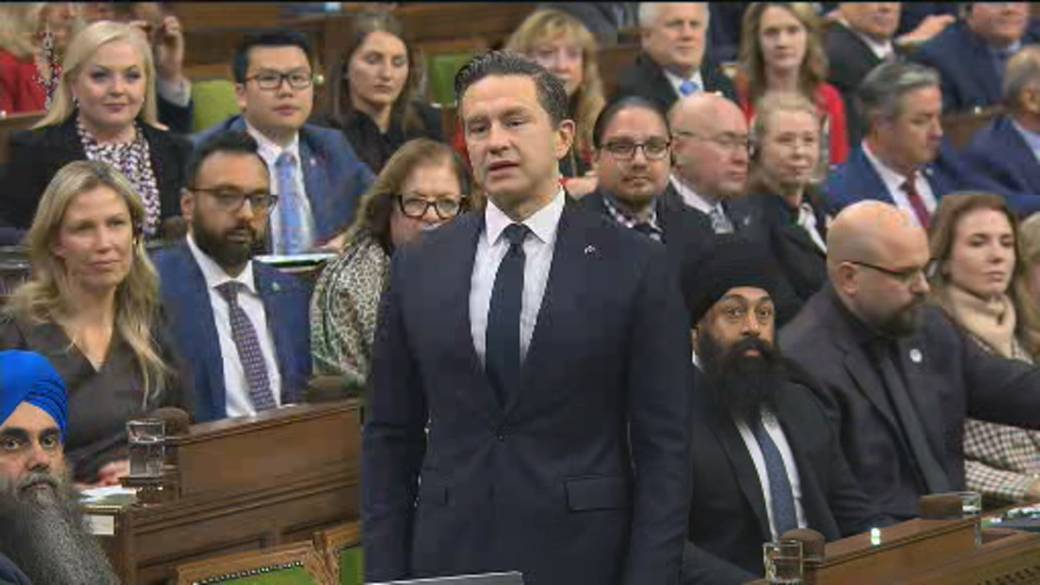 Click to play video: 'Poilievre asks Carney if he doesn’t ‘care’ what First Nations have to say about pipeline deal'