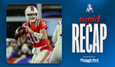 Patriots Roll Over Giants 33-15 on Monday Night Football for 10th Straight Win