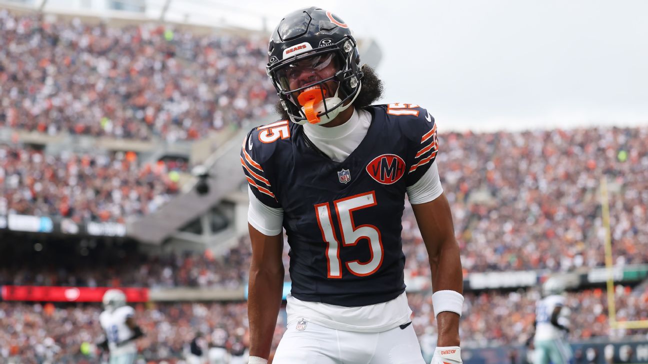 Bears' Rome Odunze, Luther Burden III ruled out vs. Packers