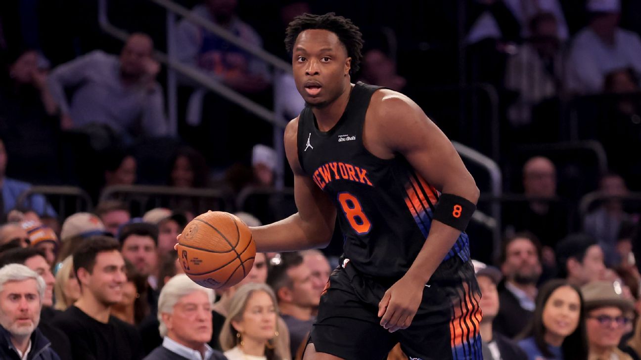 Knicks' OG Anunoby back vs. Jazz after nine-game absence