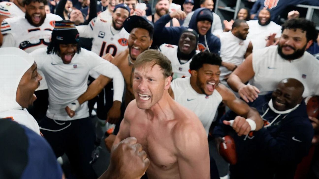 Bears HC Ben Johnson reflects on going shirtless to trigger hot dog giveaway