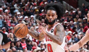 Bulls' Coby White, Josh Giddey exit Wolves loss with injuries