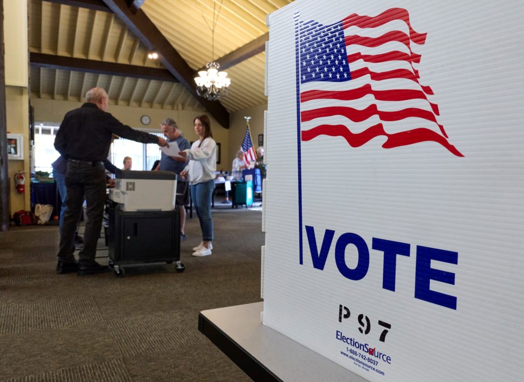 Voters cast ballots on California's Proposition 50