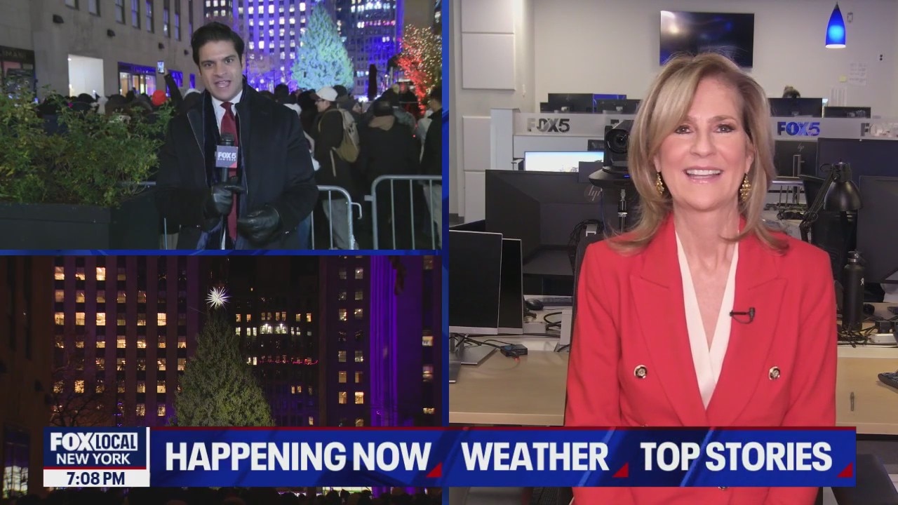 NYC Christmas tree lighting