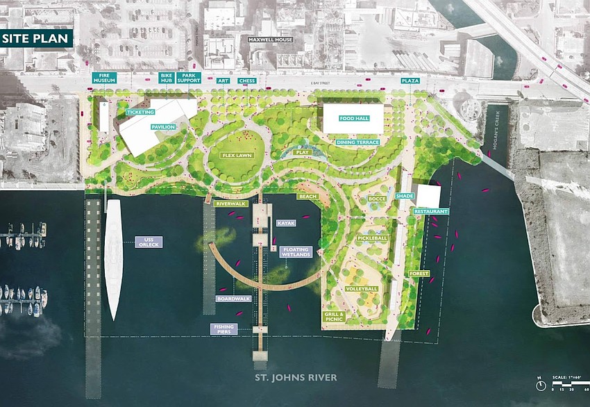 Shipyards West Park is along Bay Street on the Downtown Northbank. At the west edge of the park, the USS Orleck floating naval museum is docked. Shipyards West Park is along Bay Street on the Downtown Northbank. At the west edge of the park, the USS Orleck floating naval museum is docked.