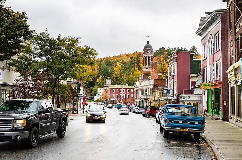 Saranac Lake, New York. 