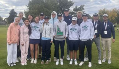 The Skyline golf team at the 5A state championships.