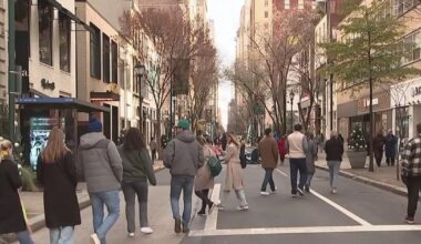 West Walnut Open Streets draws crowds, holiday cheer to Center City Philadelphia