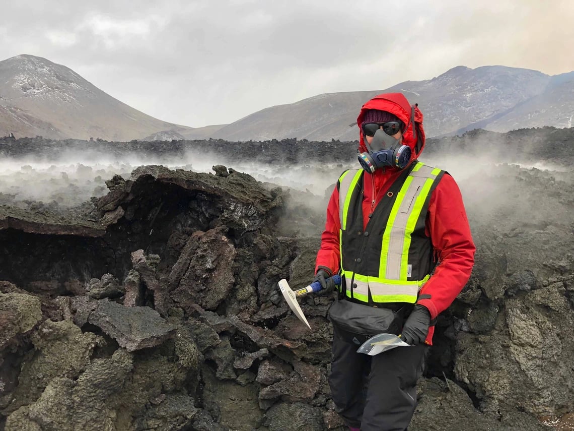 Solange Duhamel Collecting Lava Rock.jpg