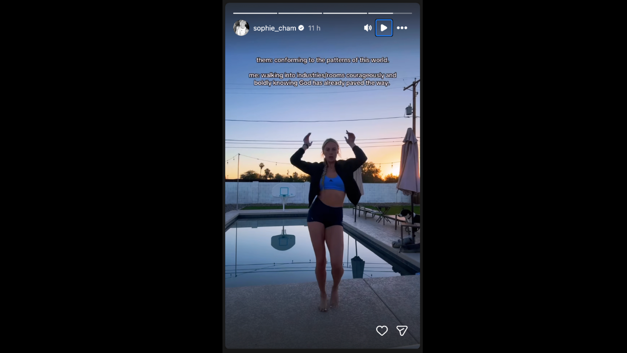 Sophie Cunningham reaffirms life choices in quirky TikTok edit