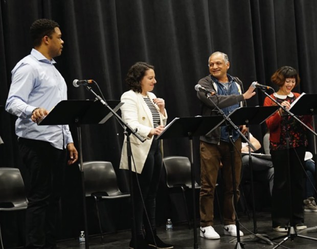 Actors take part in a play-reading at a previous DNA New Works Series at La Jolla Playhouse. The 2025 festival kicks off Dec. 4 and runs through Dec. 14. (La Jolla Playhouse)