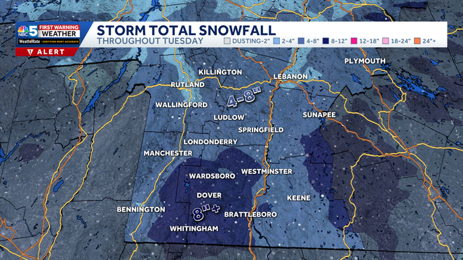 Southern Vermont snow totals southern vermont snow totals