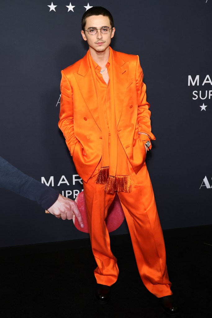 Timothée Chalamet attends A24's "Marty Supreme" New York Premiere