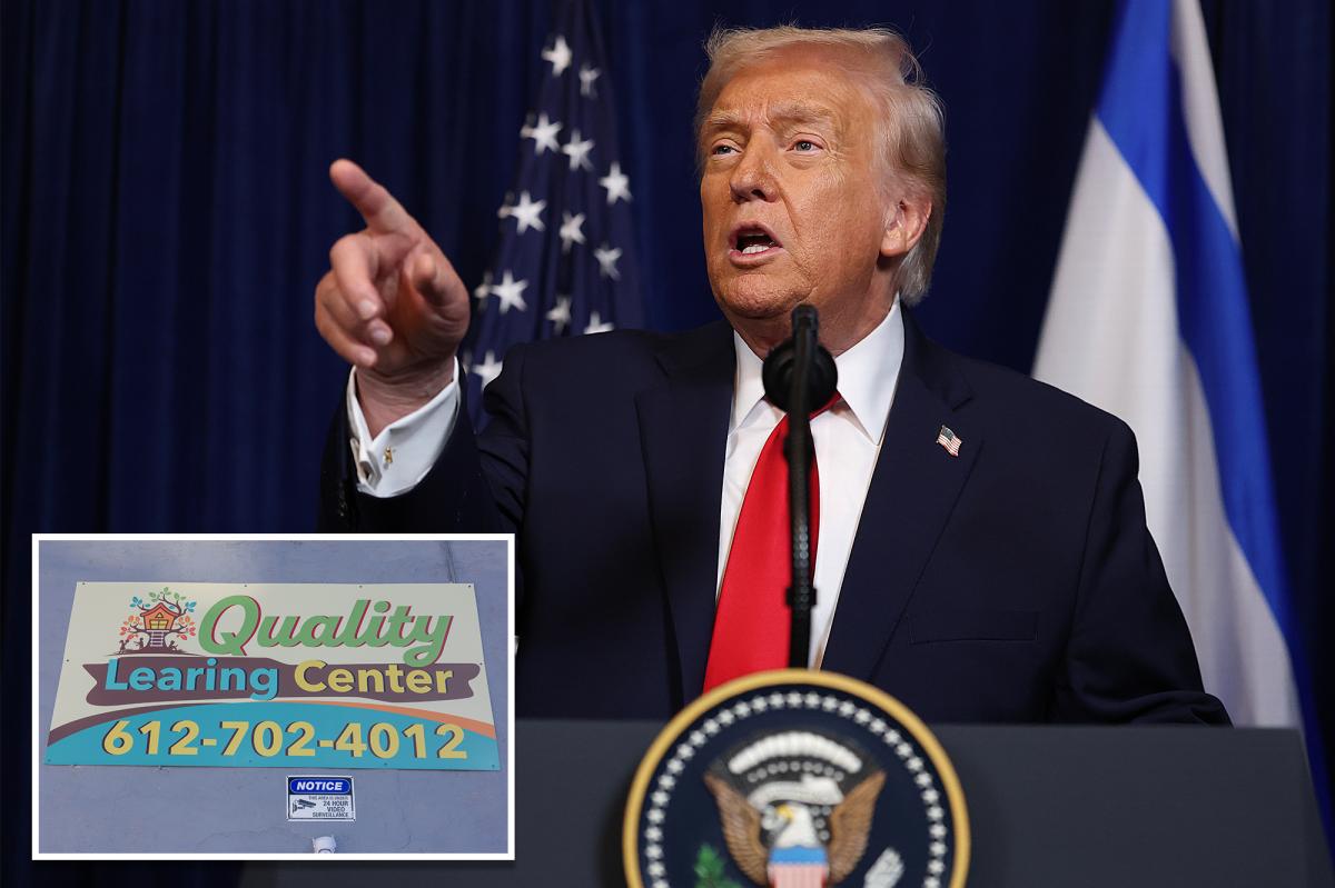 Trump admin halts all childcare payments to Minnesota after massive fraud allegations