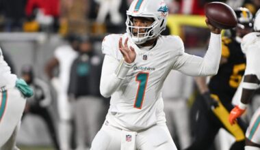 Dolphins bench Tua Tagovailoa, will start Quinn Ewers vs. Bengals: Source
