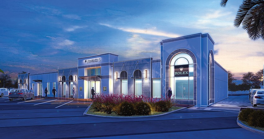 A nighttime view of the renovated Underwood Jewelers in San Marco Square. A nighttime view of the renovated Underwood Jewelers in San Marco Square.