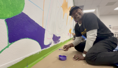 Blank wall becomes a canvas for hope at transitional housing center