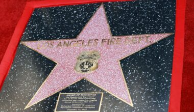 LA Fire Department honored with ‘Award of Excellence’ star on Hollywood Boulevard